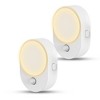 DORESshop LED Motion Sensor Night Light [2 Pack], Dusk to Dawn & Motion Activated, Dimmable 30/60LM for Bathroom, Hallway, Kitchen - 2 of 4