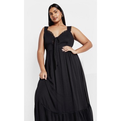 Women's Plus Size Lidia Dress - black | CITY CHIC