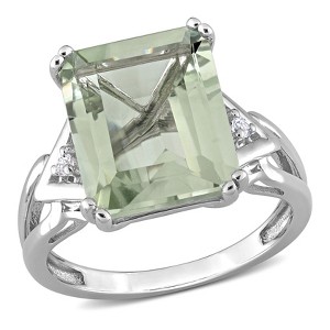 EVERLY JEWELRY | Yellow Plated Sterling Silver 6 5/8 CT TGW Citrine and White Topaz Cocktail Ring - 1 of 4