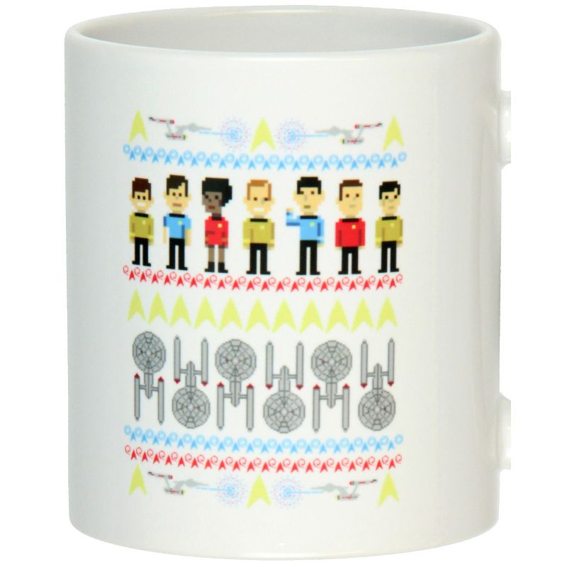 Star Trek TOS The Original Series 8-Bit Character Ceramic Coffee Mug 11 Oz. White, 3 of 4