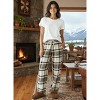 ADR Women's Soft Warm Fleece Pajama Pants, Long Lounge Bottoms - 2 of 3