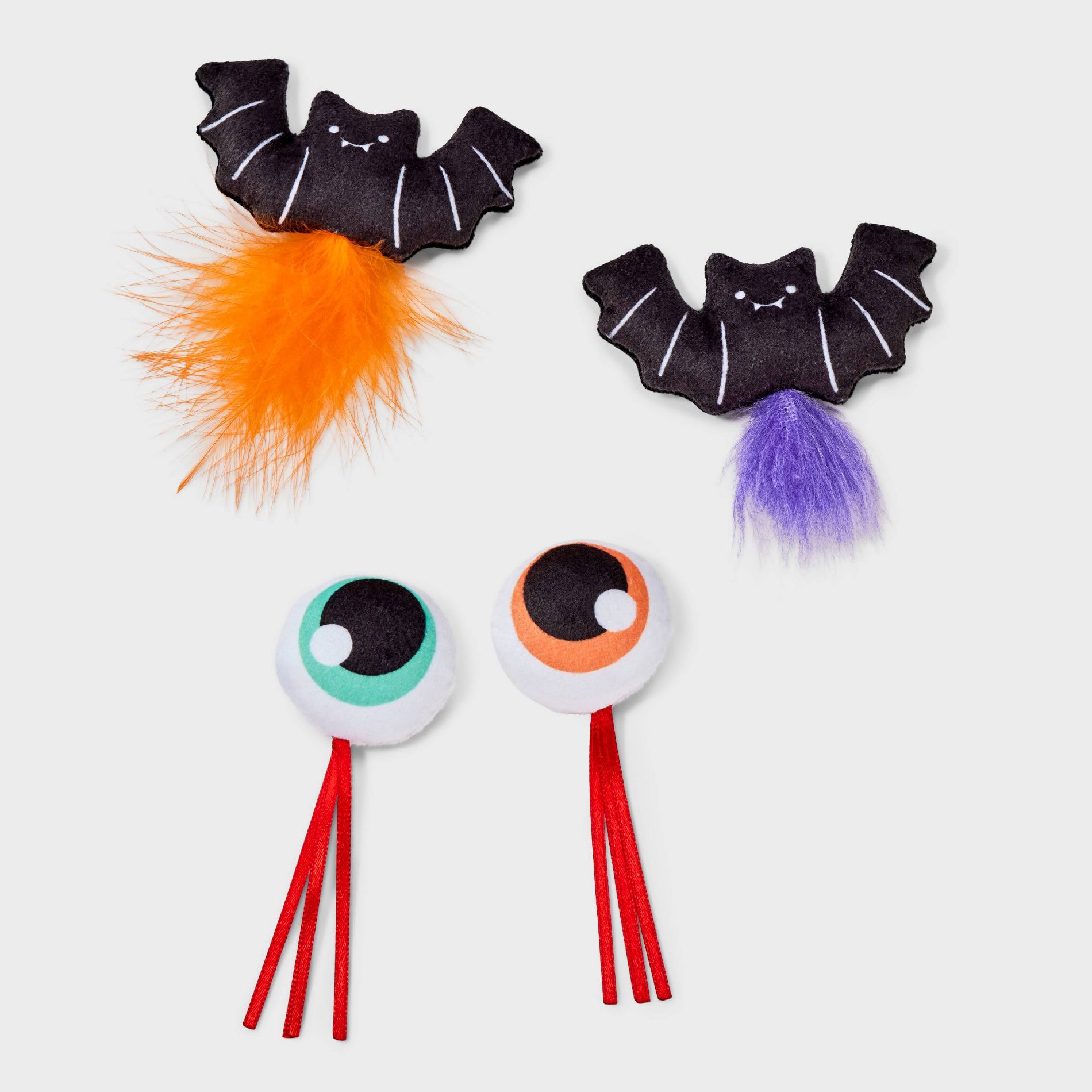 Eyeball Cat Plush Toy Set - 4pk - Boots & Barkley™