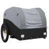vidaXL Bike Trailer Black and Gray 99.2 lb Iron - 4 of 4