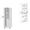 Okak Modern Sideboard Cabinet Freestanding Kitchen Pantry with 2 Doors and 5-tier Storage Shelve - 3 of 4