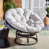 Kiraya Papasan Chair Indoor/Outdoor - PAT9041 - Brown/Grey - Safavieh - 2 of 4