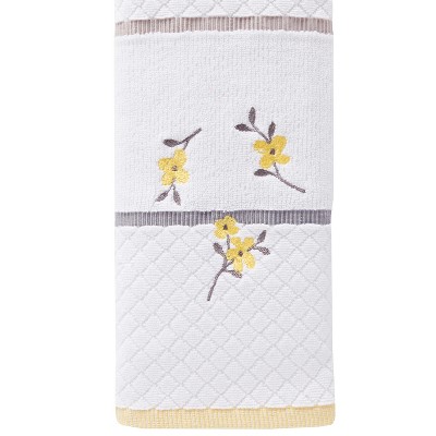 Spring Garden Hand Towel White - Saturday Knight Ltd.