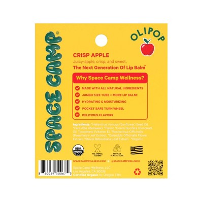 Space Camp Wellness x Olipop Crisp Apple Lip Balm - 0.25oz