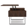 Lowry - Lift Top Coffee Table - Distressed Charcoal Brown - 3 of 4