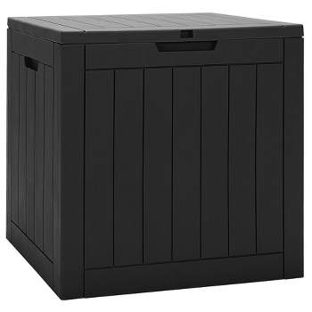 Costway 30 Gallon Deck Box  Storage Container Seating Tools Organization Deliveries