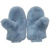 Adult Faux Fur Mittens Blue - Bullseye's Playground™ - 2 of 3