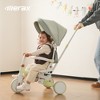 7-in-1 Foldable Toddler Tricycle with Adjustable Parent Handle, Removable Pedal, Canopy & Guardrail, Trike for Kids 12-72 Months - Merax - 2 of 4