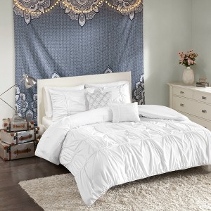 4pc Twin/Twin XL Rory Comforter Set White, Size: Twin/Twin ExTra Long