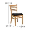 Flash Furniture Ladder Back Wooden Restaurant Chair - 4 of 4