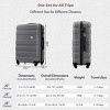 Expandable Hardshell Luggage Set with TSA Lock and Spinner Wheels for Travel, 3-Piece Suitcase Set 20/24/28 - Cuddlewood - 4 of 4
