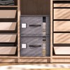 VECELO Foldable Cube Storage Bins Linen Organizer and Storage Box with Handle Gray - 2 of 4