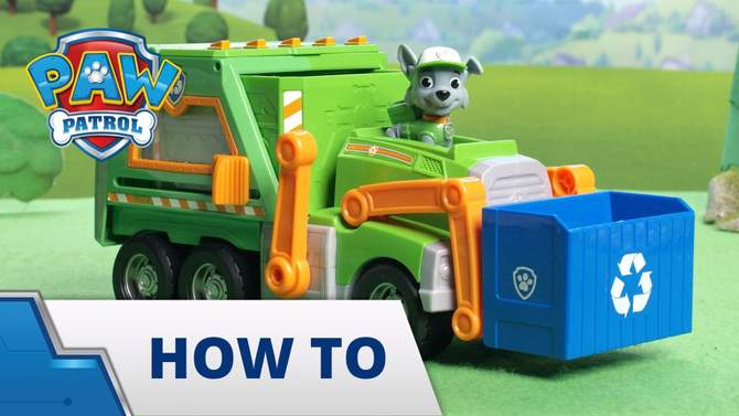 PAW Patrol Rocky&#39;s Reuse It Truck with Figure and 3 Tools, 2 of 11, play video