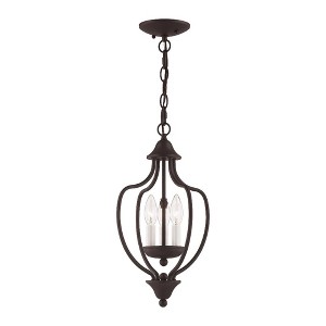 Livex Lighting Home Basics 3 - Light Chandelier in  Bronze - 1 of 4