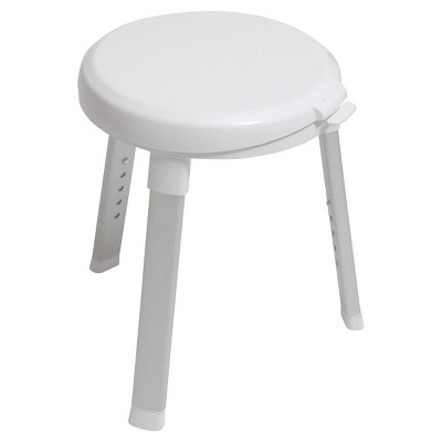 Photo 1 of Deluxe Rotating Bath Stool White - evekare (missing hardware)