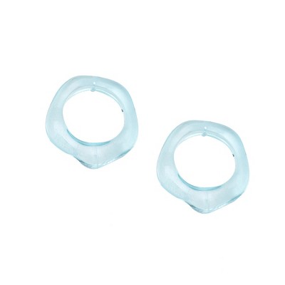 SOHI Women's Silver Abstract Drop Earrings