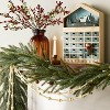 7" Flameless Christmas Window Taper Candle Wood - Hearth & Hand™ with Magnolia - 2 of 4