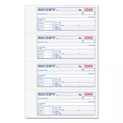 TOPS Money and Rent Receipt Books 2-3/4 x 7 1/8 Two-Part Carbonless 200 Sets/Book 46806