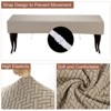 Unique Bargains Stretch Anti-Dust Protecting Dining Chair Slipcovers for 42" - 54" Bench - 3 of 4