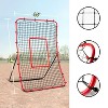 PLAYAPUT Baseball Rebounder Net, Angle-Adjustable Pitch Trainer for Simulating Grounders and Fly Balls. Red and Black - 3 of 4
