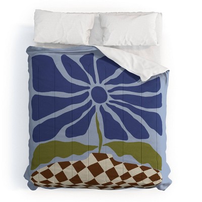 Deny Designs Miho Big Blooming Flowerpot Comforter and Sham Set