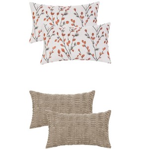 REGALWOVEN 4 Pcs Modern Soft Cozy Throw Pillow Covers for Home Decor 12" x 20" - 1 of 4