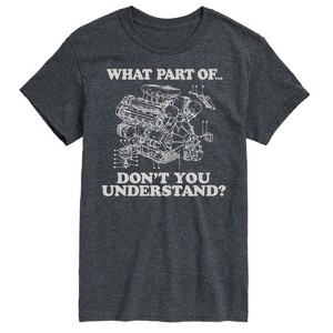 Men's - Instant Message - What Part Don't You Understand Engine Short Sleeve Graphic T-Shirt - 1 of 4