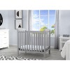 Delta Children Sprout Mini Crib With Adjustable Height and Mattress - 3 of 4