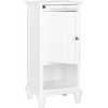Jezabel 1 Cabinet End Table with Pull Out Tray - White - Safavieh. - 3 of 4