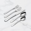 BRINJOY 20-Piece Stainless Steel Silverware Set - Mid-Century Modern Cutlery Set for 4, Dishwasher Safe (Silver) - 4 of 4