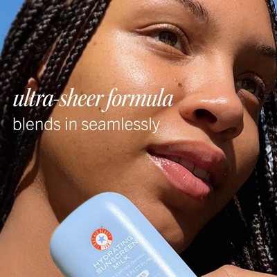 FIRST AID BEAUTY Hydrating Sunscreen Milk - SPF 45 - 1.7oz: Face Application, Lotion, Octocrylene