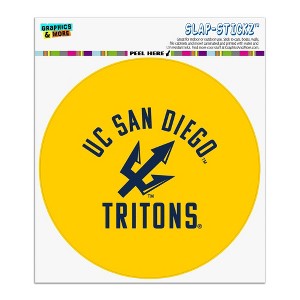 UC San Diego Tritons Automotive Car Window Locker Circle Bumper Sticker - 1 of 4