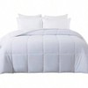 Down Alternative Comforter, White, Queen Size, 88x92inches, All Season Fluffy Quilted Duvet Insert with Corner Tabs - 4 of 4