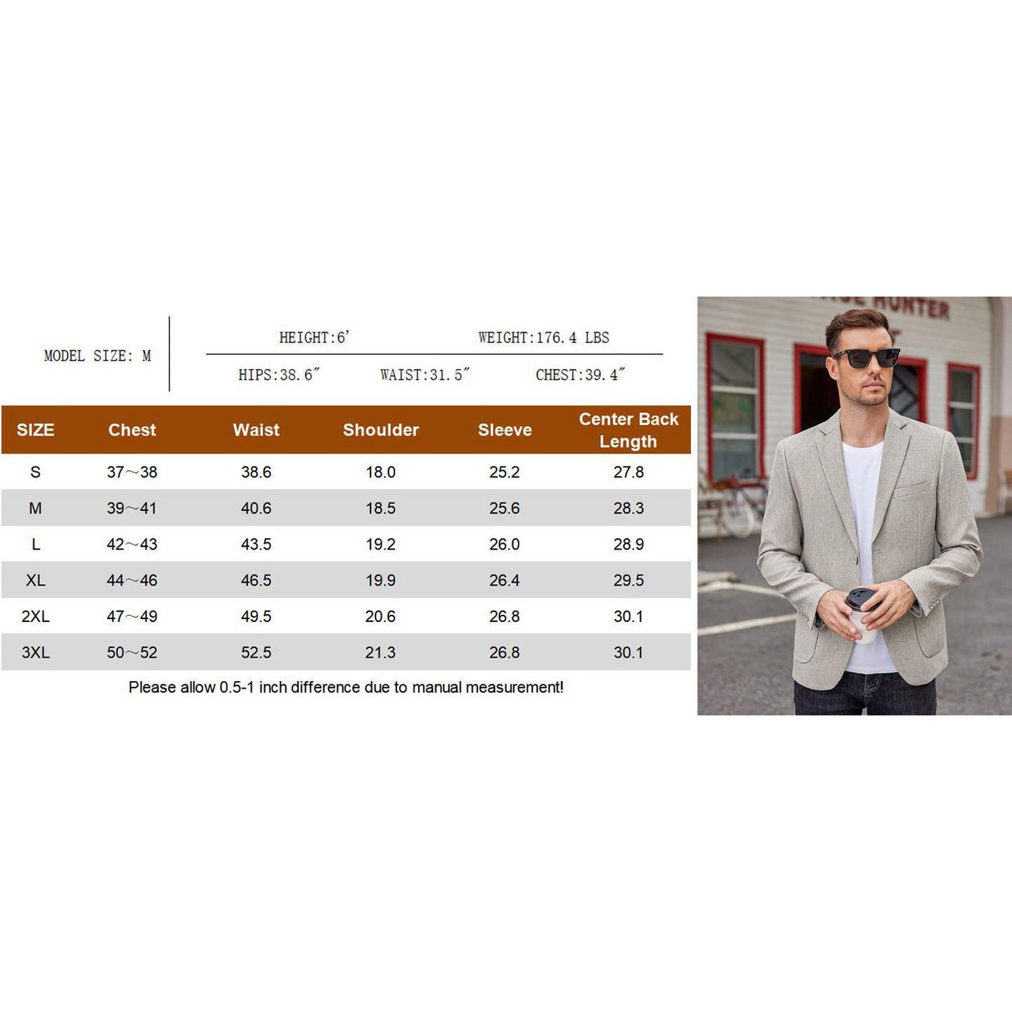 Мужской пиджак COOFANDY Casual Blazer Two Button Sport Coats Lightweight Printed Lining Suit Jacket Purple, цвет: Фиолетовый — фото 6