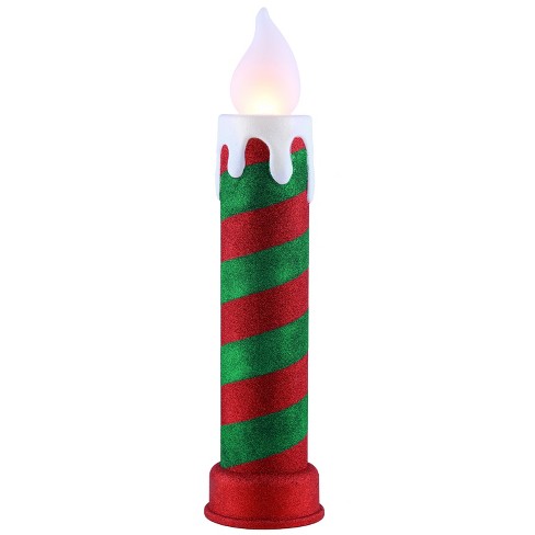 Mr. Christmas Led Blow Mold Stripe Candle Outdoor Christmas ...