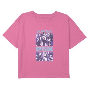 Girls KPop Demon Hunters Huntrix How It's Done Superstars Cropped T-Shirt - 1 of 4
