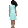 24seven Comfort Apparel Girls Sleeveless Pocket Swing Dress - 3 of 4