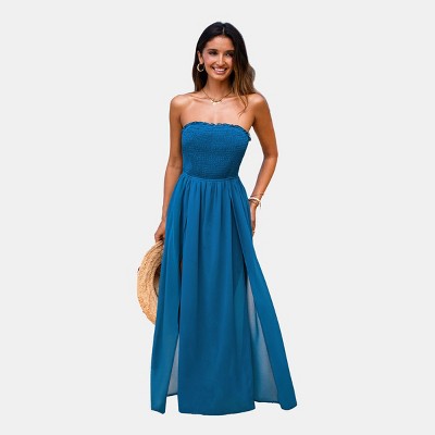 Women's Ocean Escape Blue Romper - Cupshe