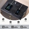 SinCiDo Fluted Nightstand with Charging Station, 21.65" Wide Modern Wood Bedside Table w/3 Storage Drawers for Bedroom, Living Room - 2 of 4