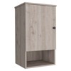 SEVOBAL Bathroom Storage Cabinets Single Door Wall Cabinet for Bathroom with Organized Shelves for Bathroom, Gray, 13.8"*16.2"*28.5" - 3 of 4