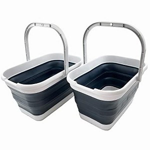 SAMMART 12L (3.1 Gallon) Collapsible Rectangular Handy Basket/Bucket - 1 of 4
