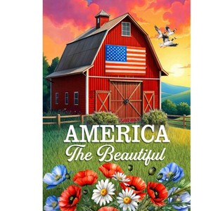 Briarwood Lane Summer Garden Flag 12x18 For Outdoor American Barn For Summer Garden Flag Flags For Outside - 1 of 4
