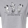 Women's - Peanuts - Snoopy Just Keep Dancing Cropped Graphic T-Shirt - 2 of 4