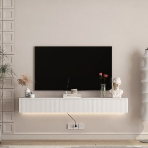 MOEPISY Floating TV Stand Wall Mounted, 69inch Modern TV Stand, Floating TV Cabinet Entertainment Center for 55 60 65 Inch TV - 1 of 4