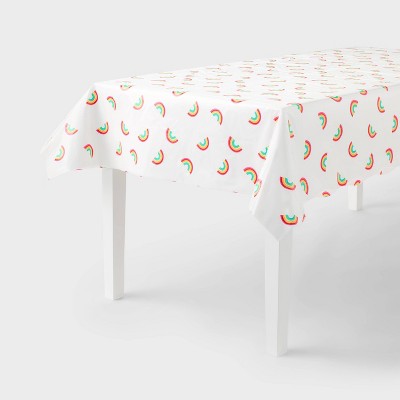 Rainbow Gradient Border Print Rectangular Table Cover - Spritz™