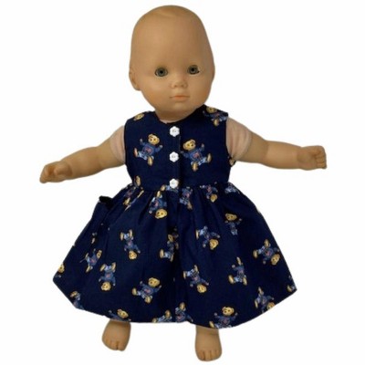 Size 4 Matching Girl And Doll Teddy Bear Print Dresses