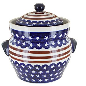 Blue Rose Polish Pottery 1126 Zaklady Canister - 1 of 1